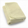 Fleece Baby Blanket - Soft Yellow (30"x40")